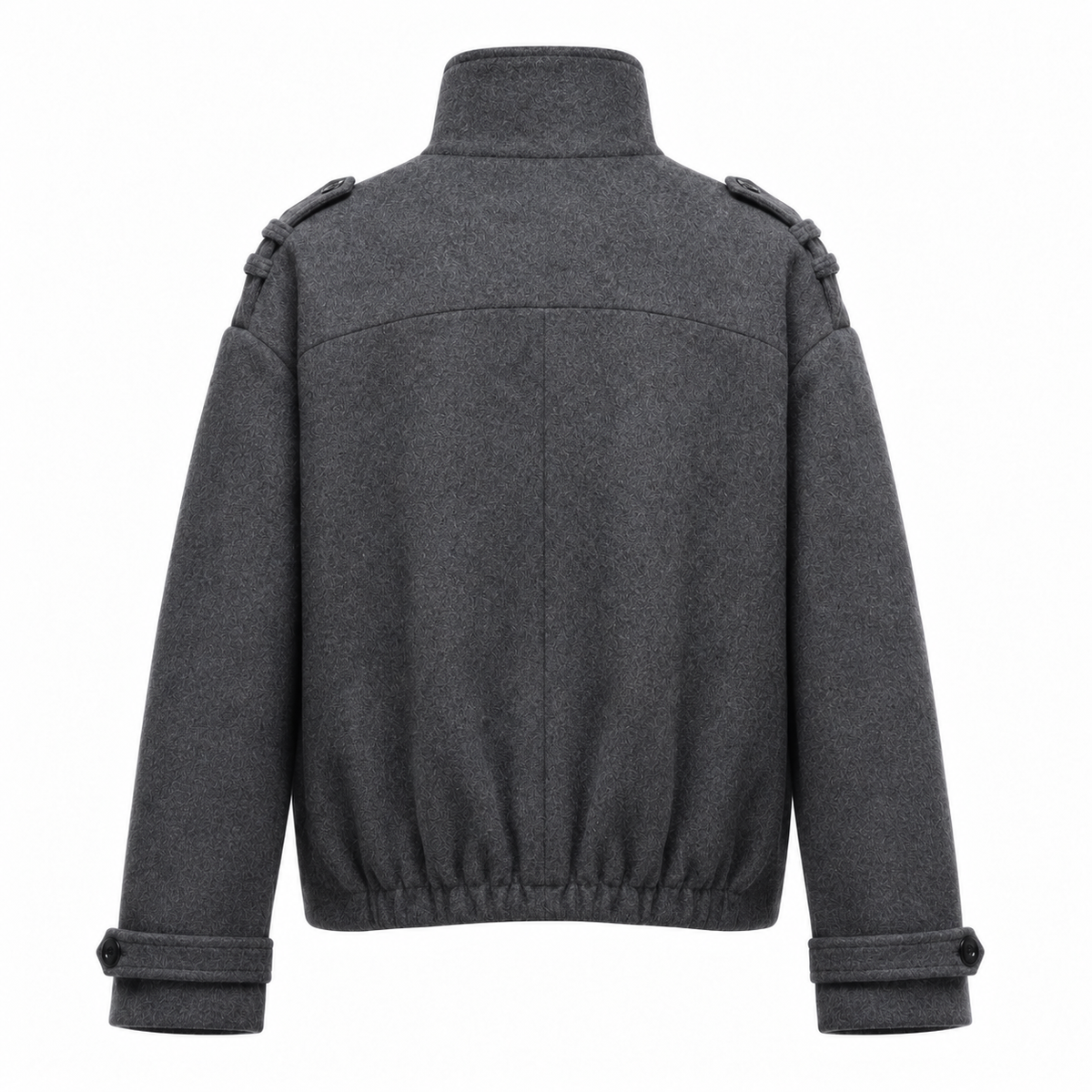 Boxy Double-Breasted Wool Jacket