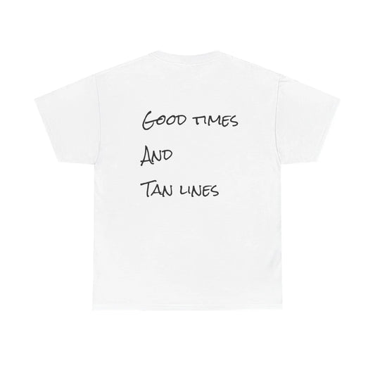 Tan Lines - White Tee