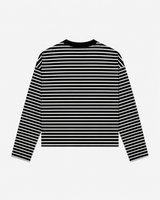 Black Boxy Striped Longsleeve