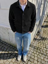Noireve - Black Wool Overshirt V2