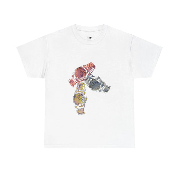 Watches  - White Tee