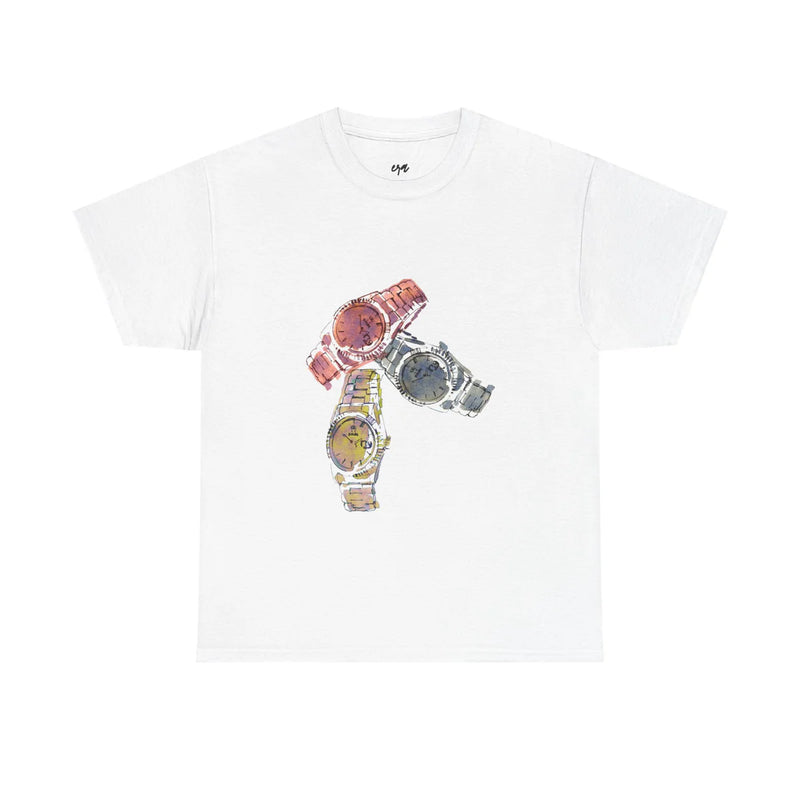 Watches  - White Tee