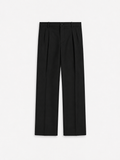 Black Pleated Trousers