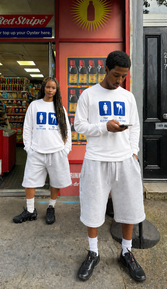 Your Girlfriend / My Girlfriend - White Longsleeve