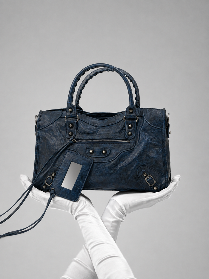 The Navy City Girl Bag - Medium