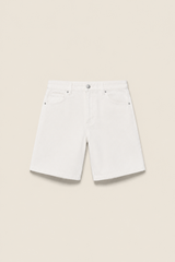 White Denim Shorts