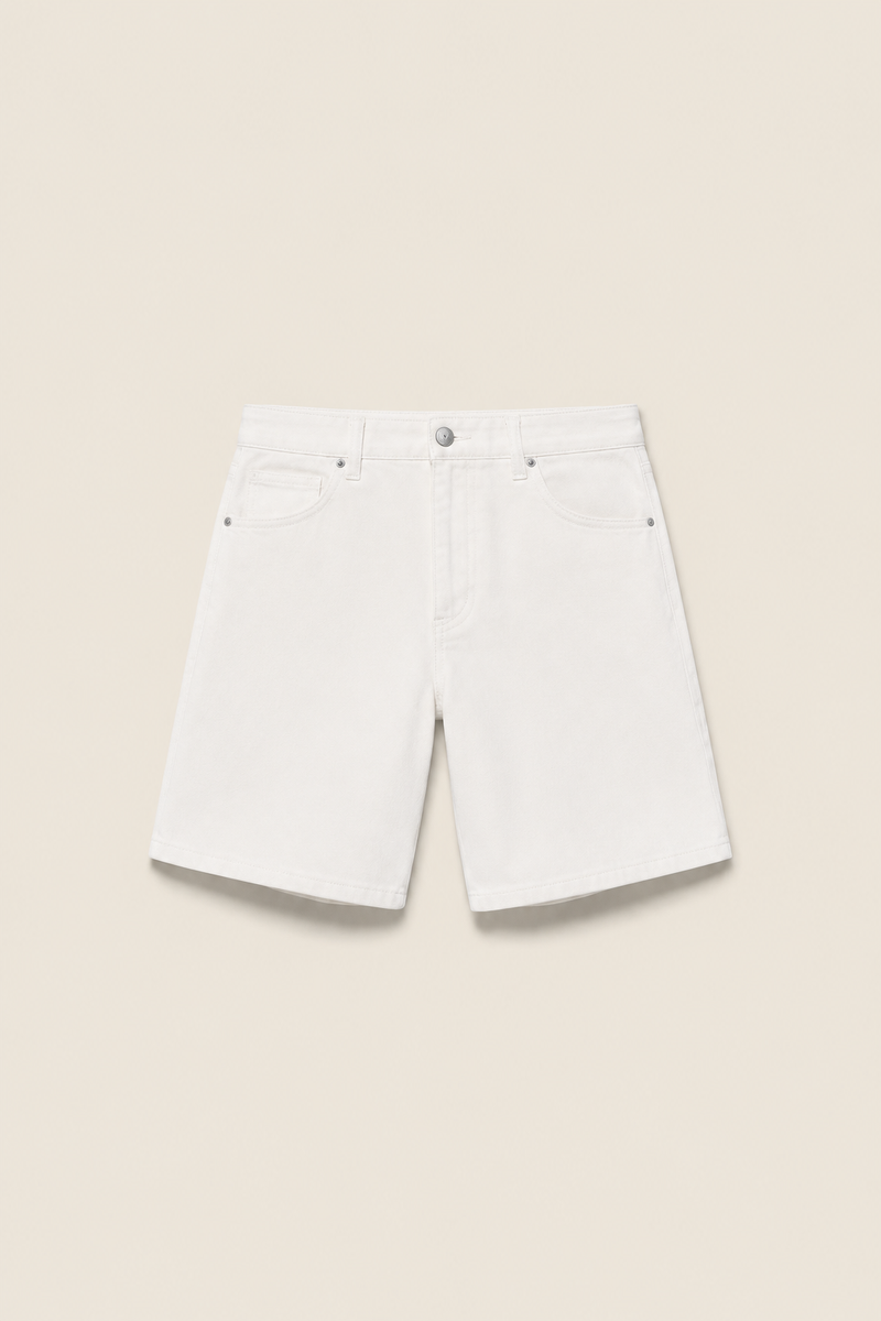 White Denim Shorts