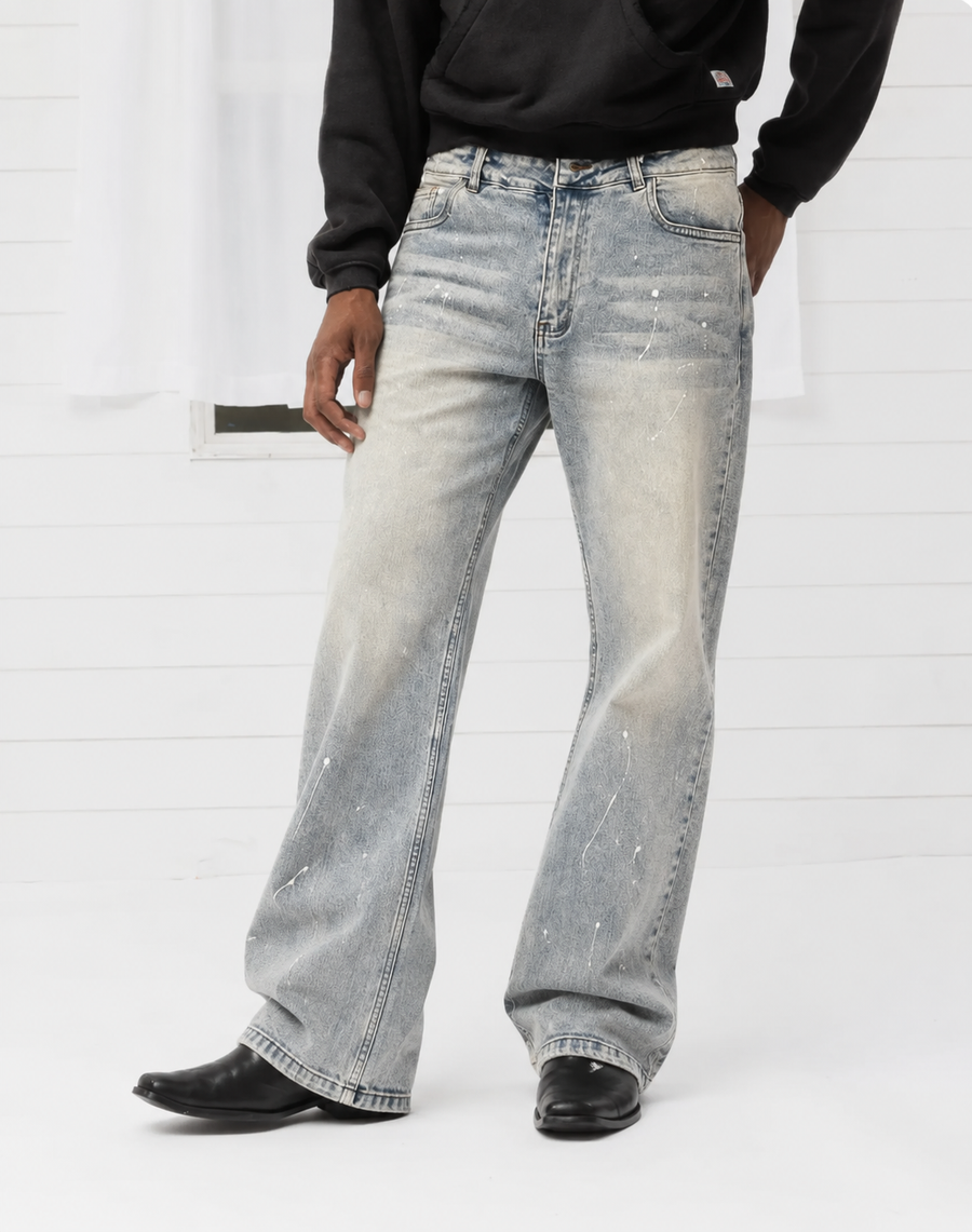 Painted Bootcut Denims (Final Restock)