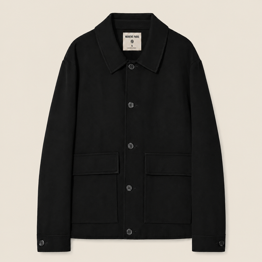 Noireve - Black Wool Overshirt V2