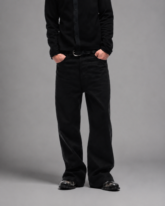 Black 14oz Bootcut Jeans