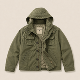 Hooded Field Jacket – Olive Green