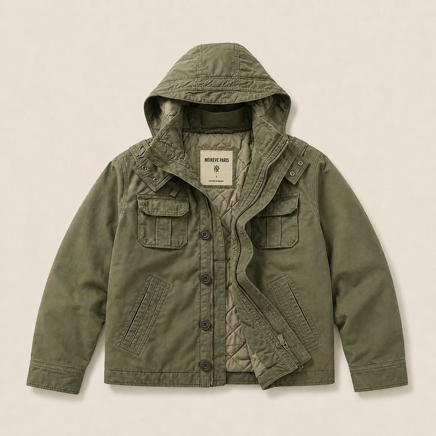 Hooded Field Jacket – Olive Green