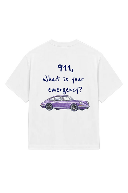 911  - White Tee