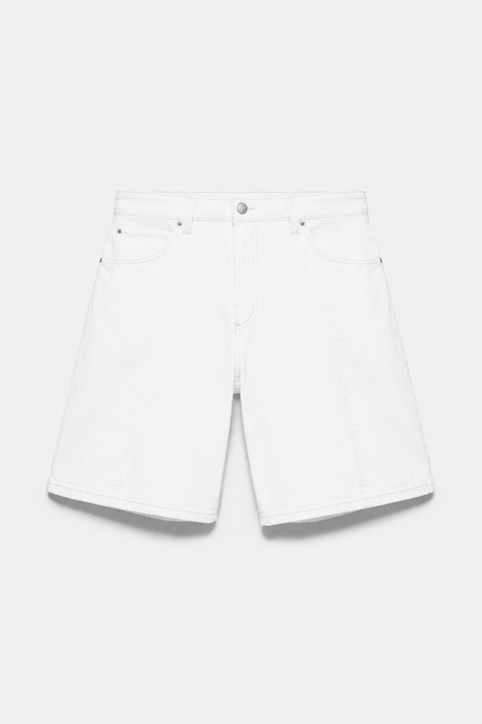 White Denim Shorts