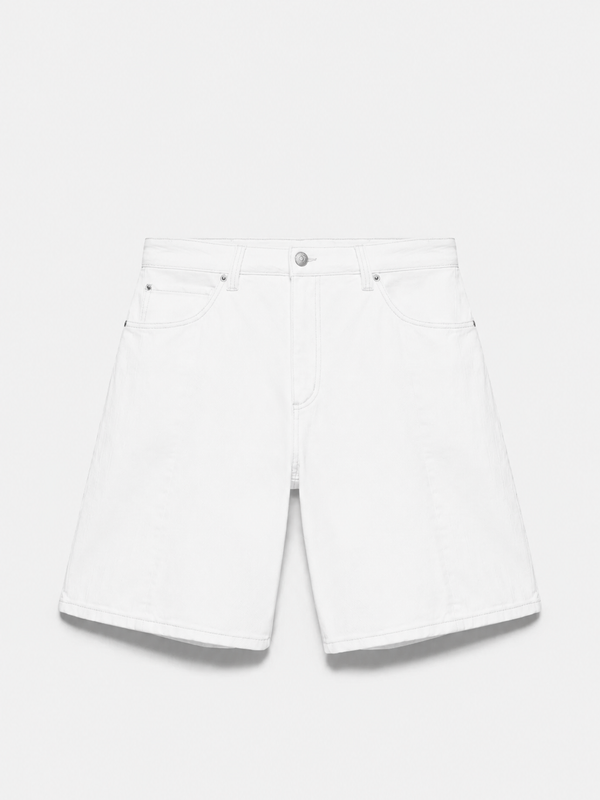 White Denim Shorts