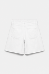 White Denim Shorts