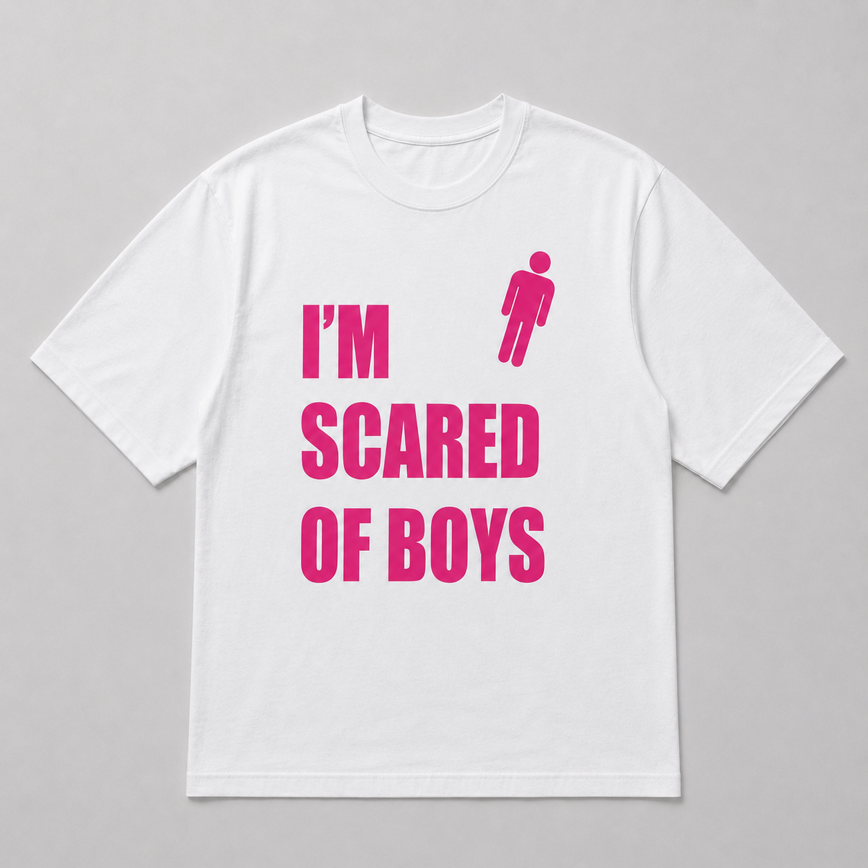 I'm Scared Of Boys - White Tee