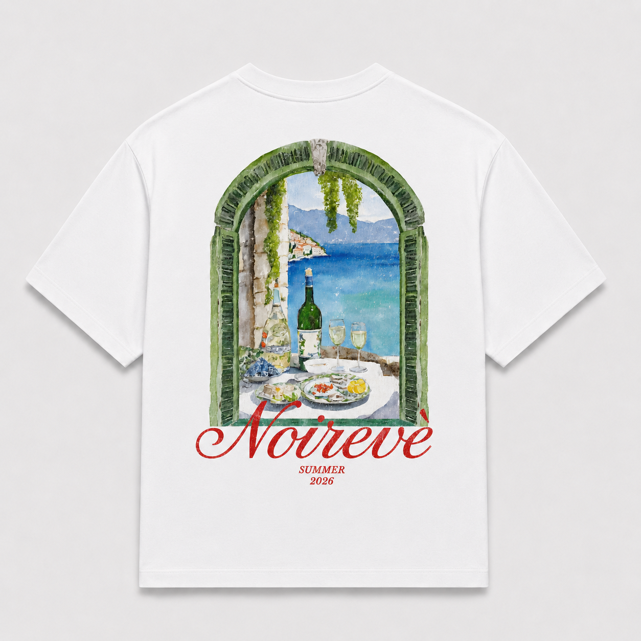Wine - White Tee