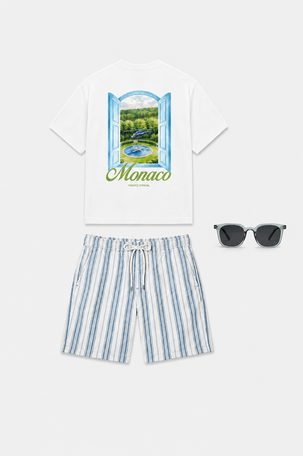 Monaco Beach Club - Noireve Bundle Outfit Côte d'Azur Swimshorts
