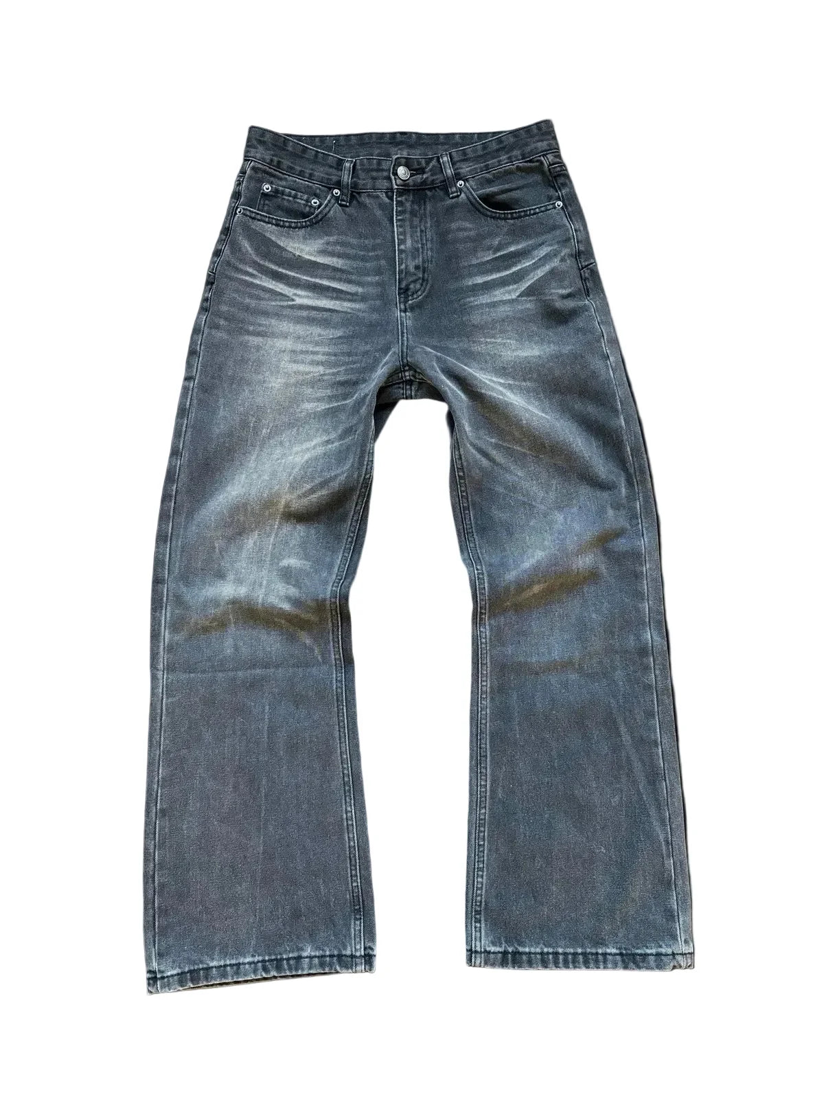 Stone Wash Bootcut Jeans
