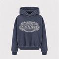 Sunfaded Horatius Crest Hoodie - Navy