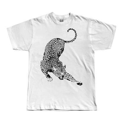 Leopard - White Tee