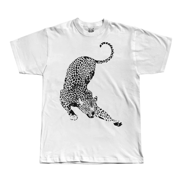 Leopard - White Tee