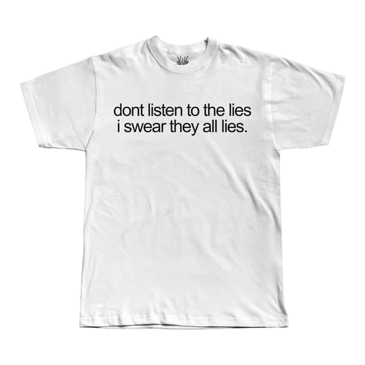 LIES - White Tee