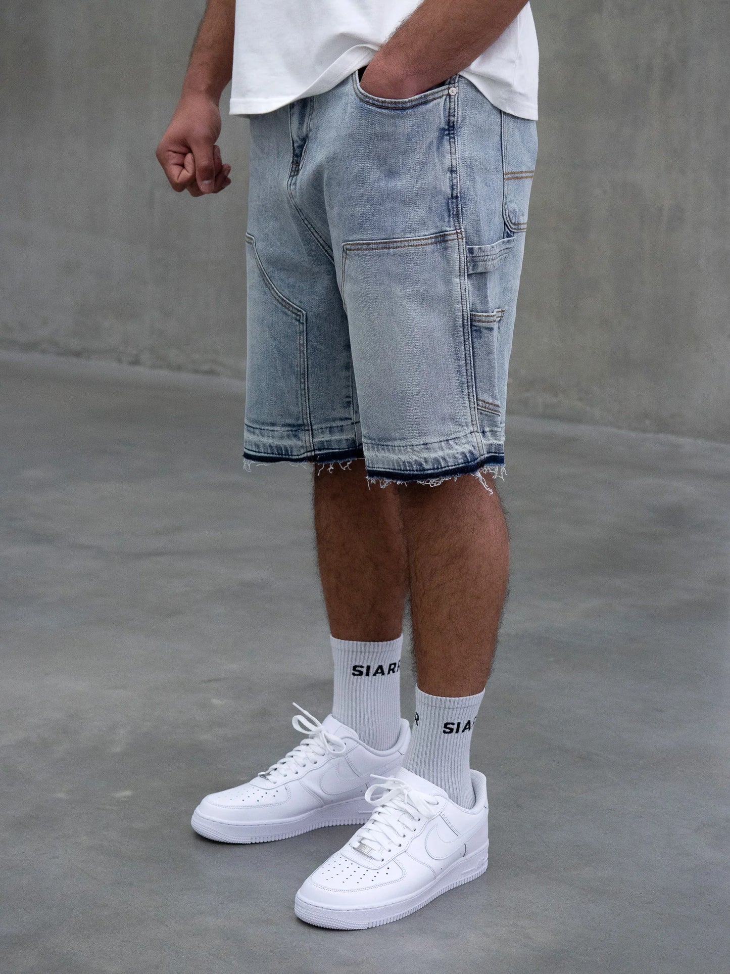 Noireve - Washed Carpenter Shorts