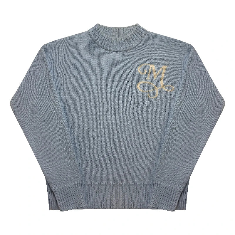 Noireve Blue Knit Sweater