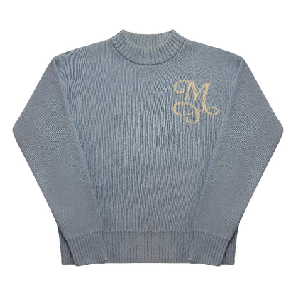 Noireve Blue Knit Sweater