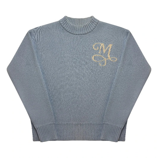 Noireve Blue Knit Sweater