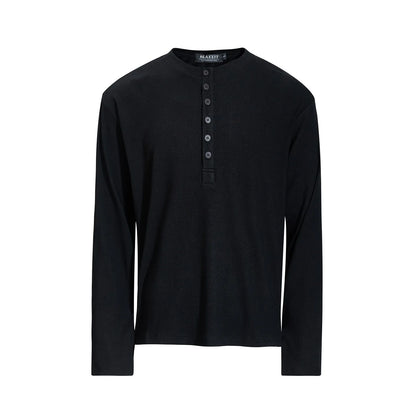 Soft Long Sleeve Henley Tee
