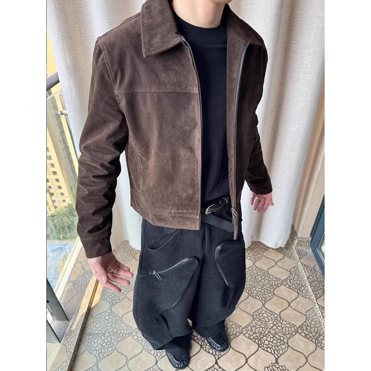 Caramel Suede Barn Jacket