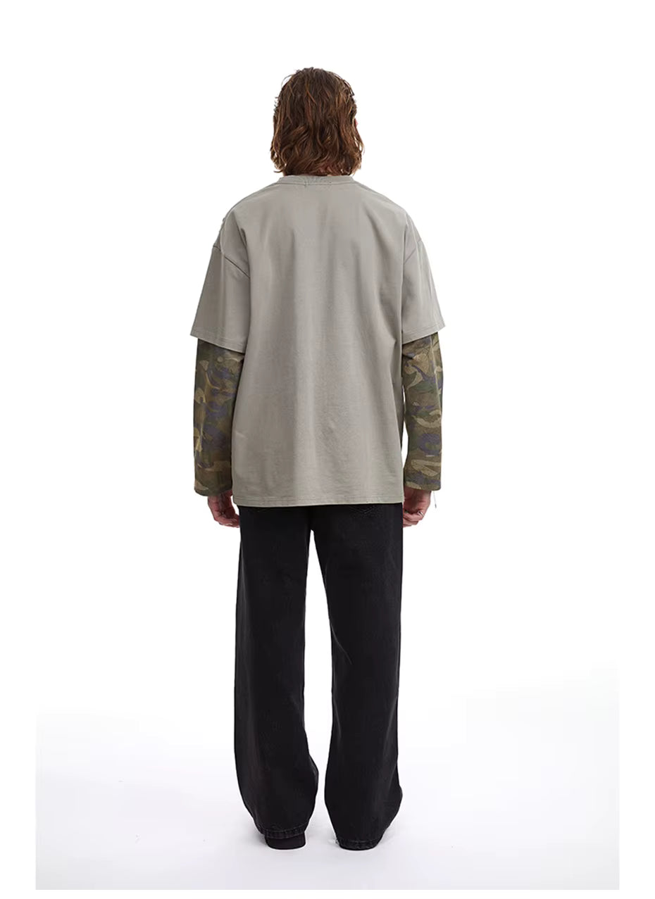 Noireve Double Layered Camo Longsleeve