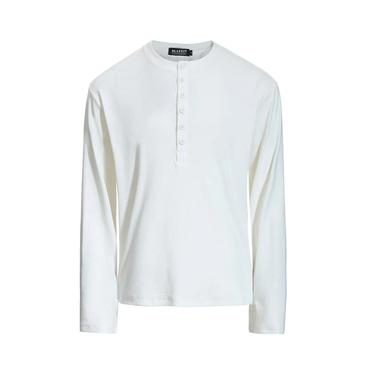 Soft Long Sleeve Henley Tee