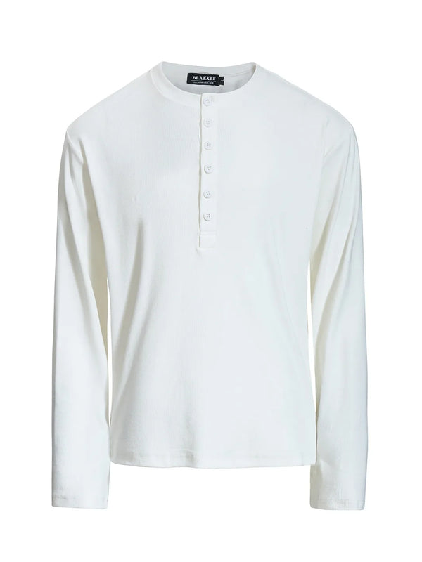 Soft Long Sleeve Henley Tee