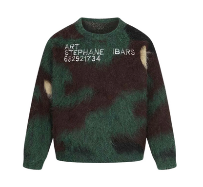 Noireve Camo Knit Number Sweater