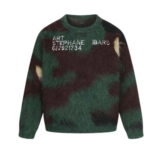Noireve Camo Knit Number Sweater