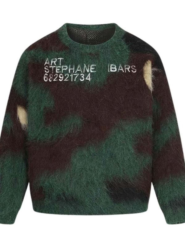 Noireve Camo Knit Number Sweater