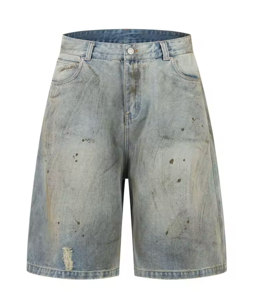 Noireve Washed Denim Shorts