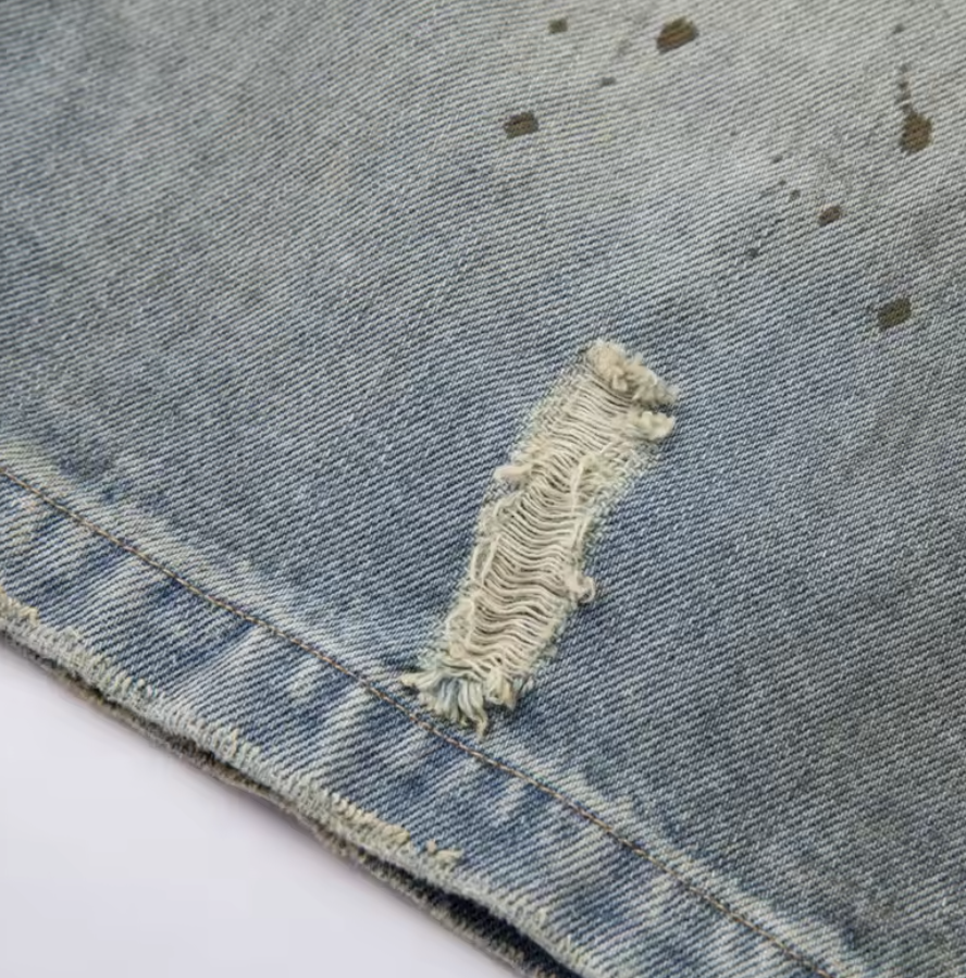 Noireve Washed Denim Shorts