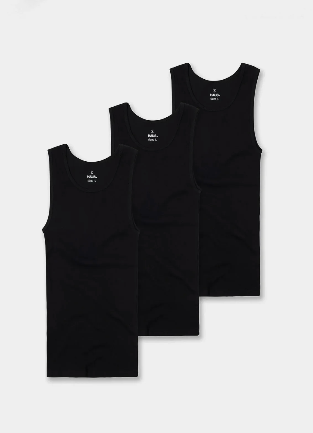 Cotton Fitted Tank 3 Pack
