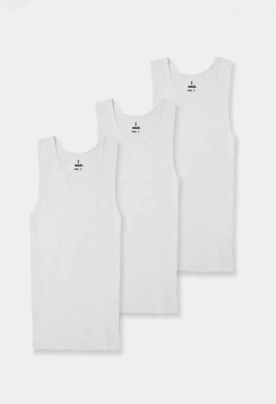 Cotton Fitted Tank 3 Pack
