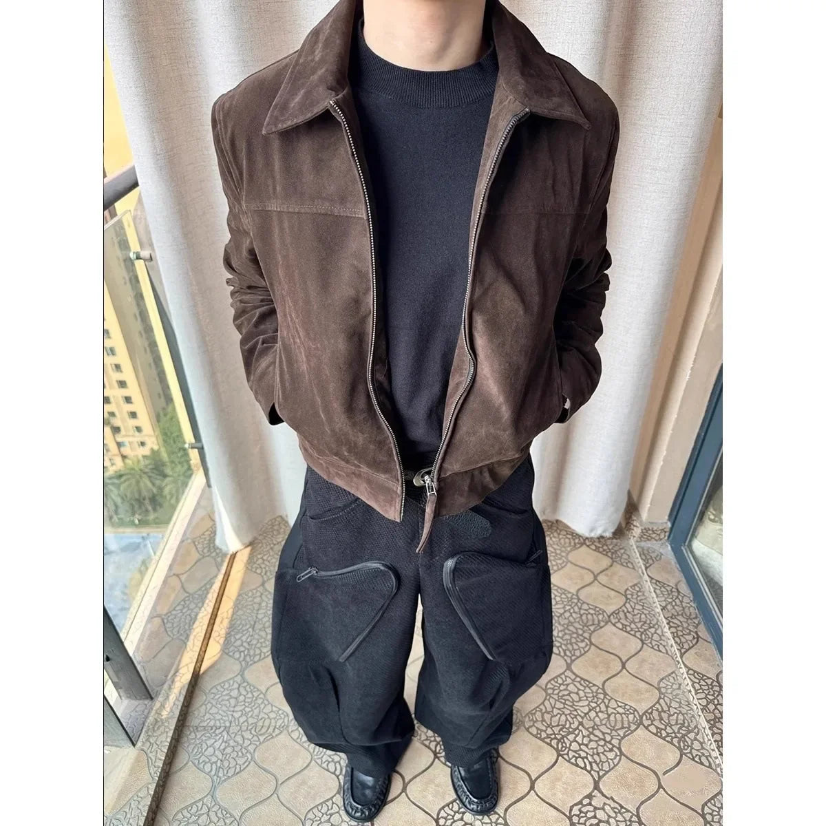 Caramel Suede Barn Jacket