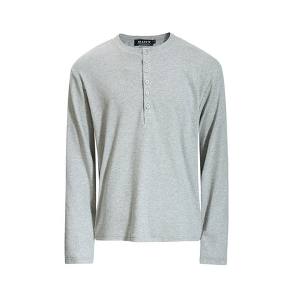 Soft Long Sleeve Henley Tee