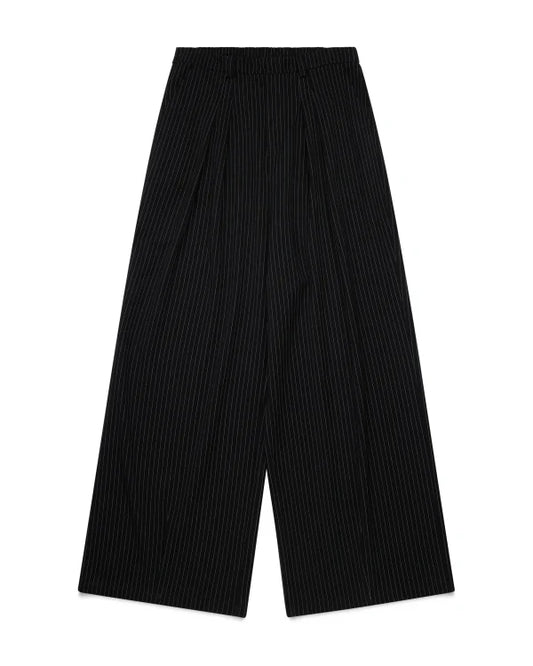 Noireve - Ukiyo Pleated Pinstripe Pants