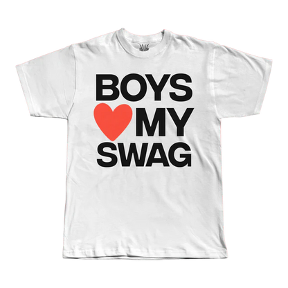 Boys Love My Swag - White Tee
