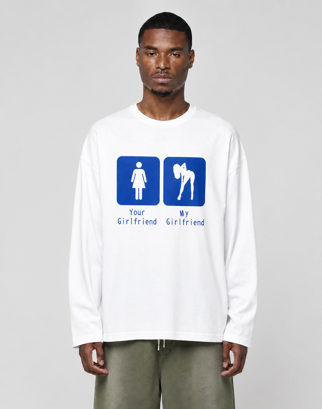 Your Girlfriend / My Girlfriend - White Longsleeve