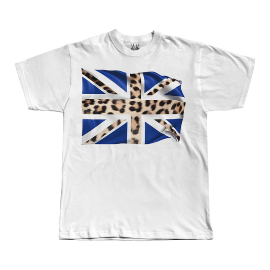 Leopard United Kingdom - White Tee